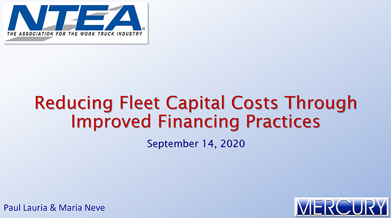 NTEA reducing fleet costs Mercury Associates Inc