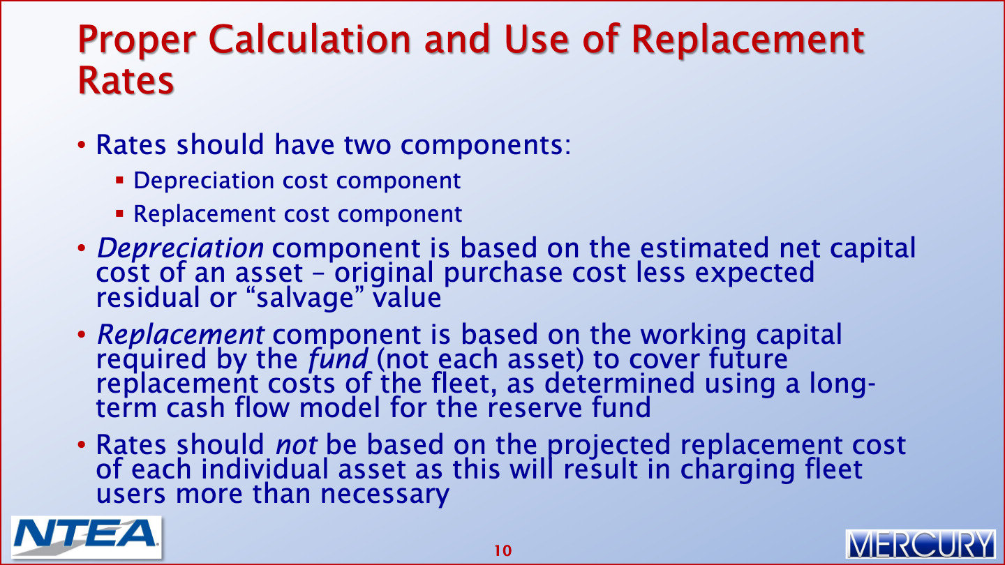 Fleet Capital Reducing Fleet Capital Costs Through Improved Financing Practices 011 Mercury Associates Inc