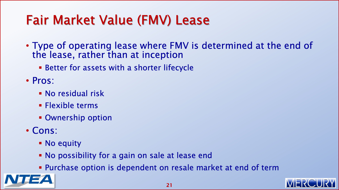 Fleet Capital Reducing Fleet Capital Costs Through Improved Financing Practices 022 Mercury Associates Inc