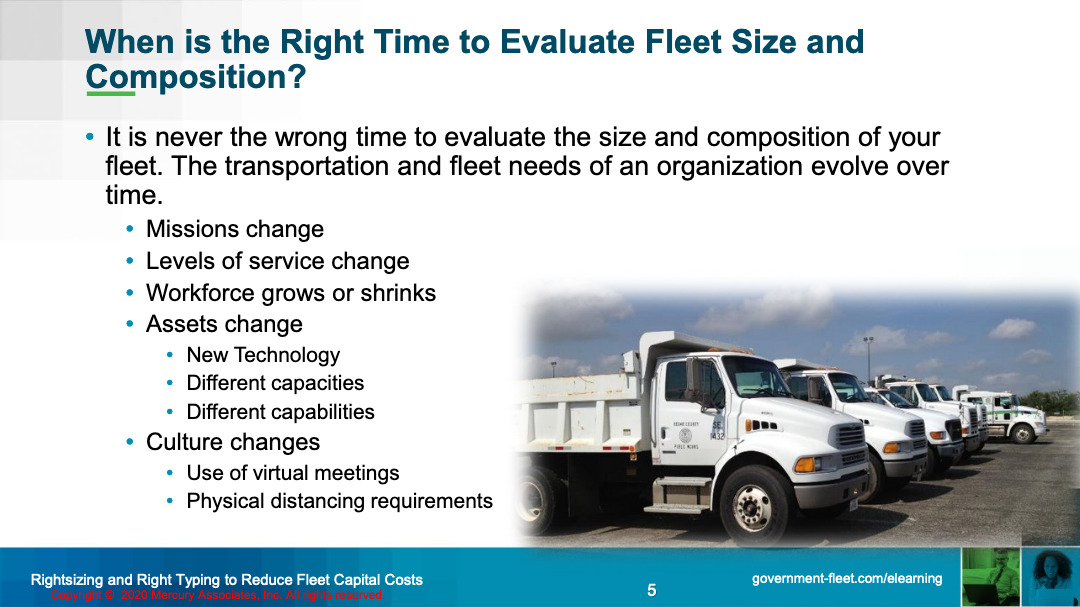 Fleet Costs Rightsizing and Right Typing to Reduce Fleet Capital Costs 006 Mercury Associates Inc