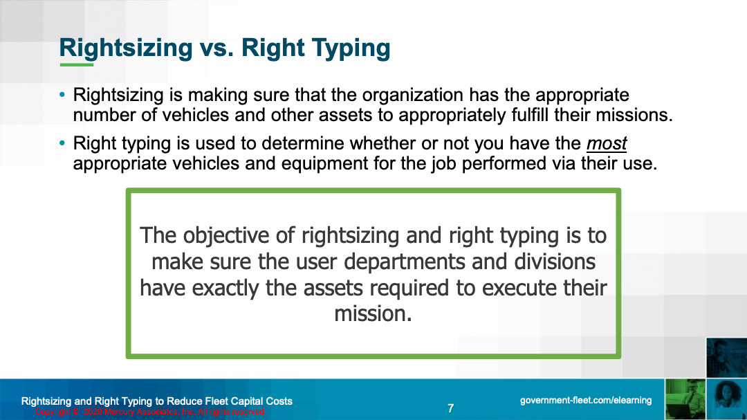 Fleet Costs Rightsizing and Right Typing to Reduce Fleet Capital Costs 008 Mercury Associates Inc