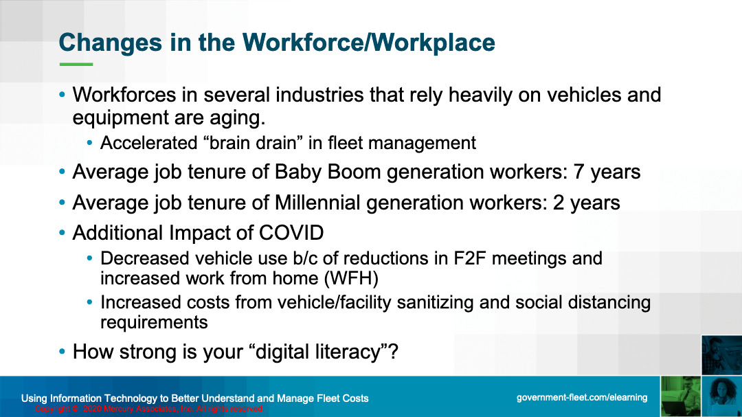 Fleet Costs Using Information Technology to Better Understand and Manage Fleet Costs 023 Mercury Associates Inc