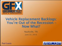 Vehicle Replacement Backlogs